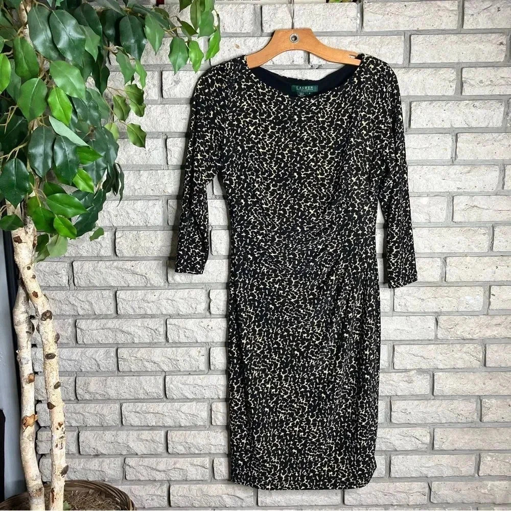 Ralph Lauren Sheath Dress Cheeta Print